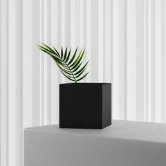 Кашпо из бетона &laquo;КУБ 150*150*150mm&raquo; черное